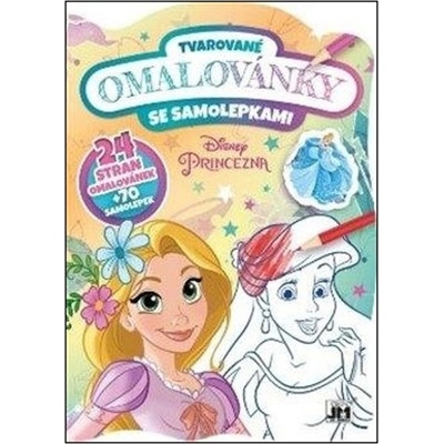 Tvarované omalovánky se samolepkami Princezny
