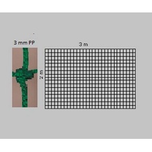 KV Řezáč Záclonka 3 x 2 m 3 mm , oko 10 cm