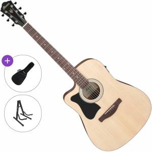 Ibanez V40LCE-OPN Standard SET Open Pore Natural Електро-акустична китара Дреднаут