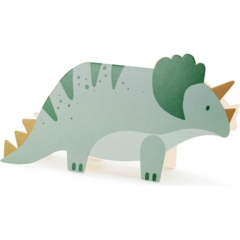 Party Deco Покани "Трицератопс" (1 Пакет / 6 Бр. )