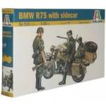 Italeri Italeri: Модел на мотоциклет BMW R75 със странична кабина, 1: 35
