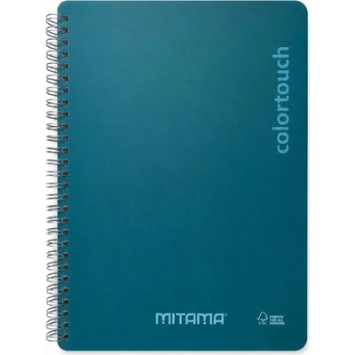 MITAMA Spirálový sešit i Note 18 5x24 linkovaný tm.zelená