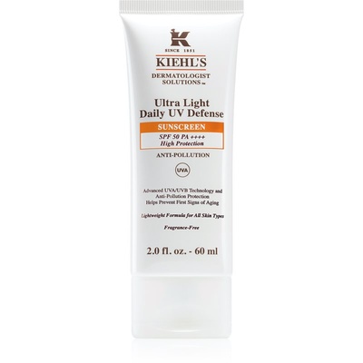 Kiehl's Ultra Light Daily UV Defense ултра лек защитен флуид за всички видове кожа, включително и чувствителна SPF 50+ 60ml