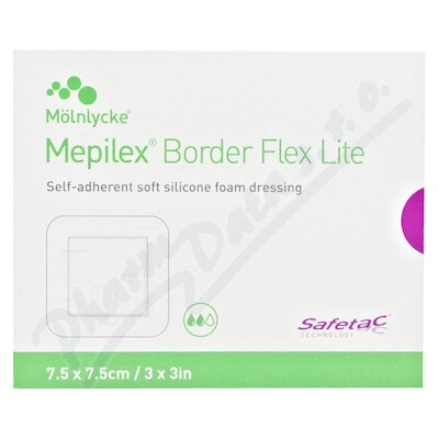 Mepilex Border Flex Lite penové krytie 7.5 x 7.5 cm 5 ks