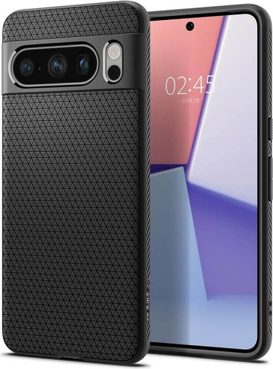Spigen Противоударен Калъф за Google Pixel 8 Pro, Spigen Liquid Air Case, Черен (ACS06311)