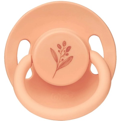 Wee Baby Каучукова залъгалка Wee Baby - Baby Pure, 6-18 месеца, оранжева (699)