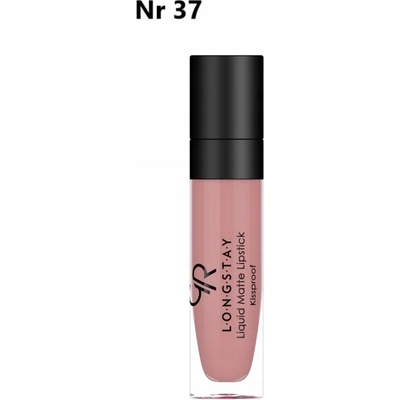 Golden Rose béžová ružová Rúž Odtiene hnedej a béžovej matnej tekutej farby 5,5 ml