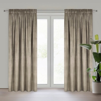 Takoy DESIGN 91 Závěs ROSA z jednobarevného měkkého sametu 140 x 270 cm-HF-467982 | 140 x 270 cm