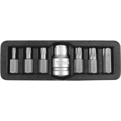 Sada bitov YATO 7 ks TORX s otvorom