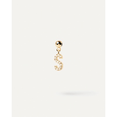 PDPaola Pozlacený přívěsek "S" Charms CH01 068 U