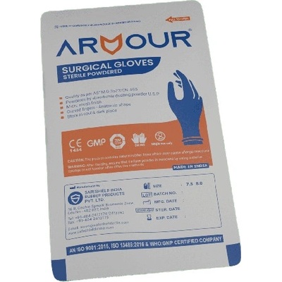 Armour Powdered Latexové sterilní chirurgické pudrované 2 ks
