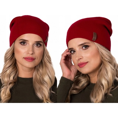 Fashionweek elegantní dámská teplá čepice beanie ZIZI-V1 Červená