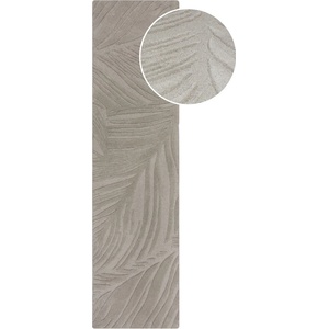 Flair Rugs Светлосив вълнен килим 60x230 cm Lino Leaf - Flair Rugs (503119373938)