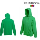 Fruit of the Loom HOODED SWEAT Kelly Green