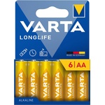 VARTA 4106101736 - 6 бр. алкални батерии LONGLIFE AA 1, 5V (VA0274)