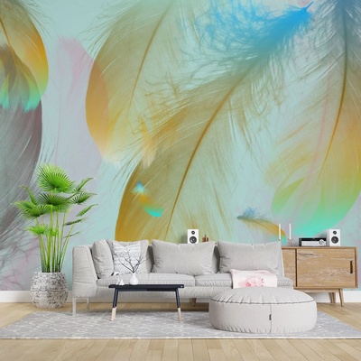 Art Gift Decor Фототапет Цветни пера