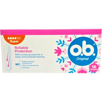 O. B хигиенни тампони, Original, Super, 16 броя