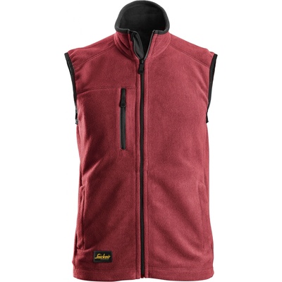 Snickers Workwear Vesta AllroundWork fleecová POLARTEC červená