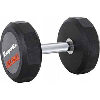 inSPORTline Potažené pogumované jednoruční činky 1 x 22,5 kg
