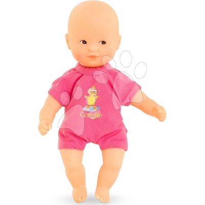 Corolle Mini Bath Pink Mon Premier Poupon s hnedými očami 20 cm