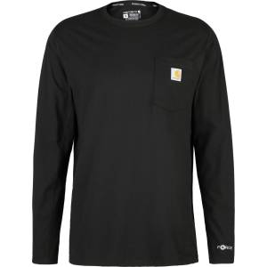 Carhartt WIP Мъжка блуза с дълъг ръкав Carhartt Midweight L/S Pocket T-Shirt Longsleeve - Black (216-6969-0111)