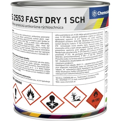 Chemolak Vagona S 2553 Fast Dry farba 2v1 8 l RAL 1004