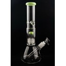 WeedShop Sklenený bong s Drum perkoláciou 32 cm Modrá