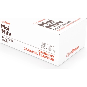 GymBeam Протеинов бар MoiMüv 20 x 60 g хрупкав карамел
