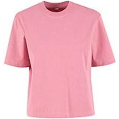 Build Your Brand Dámske oversize tričko BY369 Dusty Pink