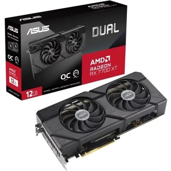 ASUS Radeon RX 7700 XT Dual OC Edition 12GB GDDR6 (DUAL-RX7700XT-O12G/90YV0JZ0-M0NA00)