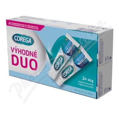 Corega Original extra silný fixační krém DUO 2 x 40 g