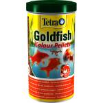 TETRA Pond Goldfish Colour Pellets - пълноценна храна за ежедневно хранене на всички златни рибки в градински езера, за подсилване на цветовете - 4 литра