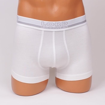 Мъжки боксер в бяло с надпис на ластика