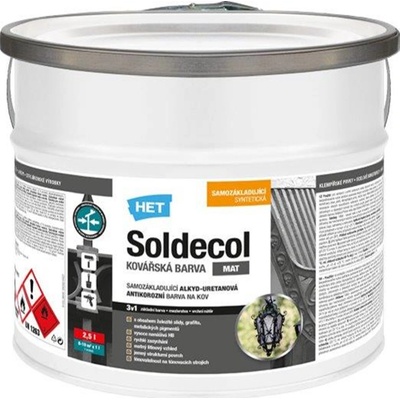 Het Soldecol Kovářská Barva 2,5L kovově šedá 1999 antracit – Hledejceny.cz