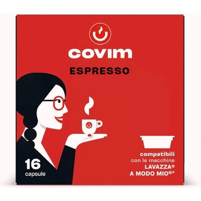 Covim Espresso 16 бр Кафе на капсули съвместими с Modo Mio