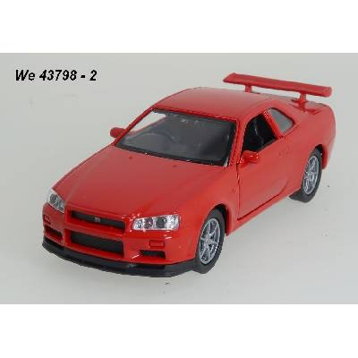 Welly Nissan Skyline GT-R red code 43798 modely aut 1:34