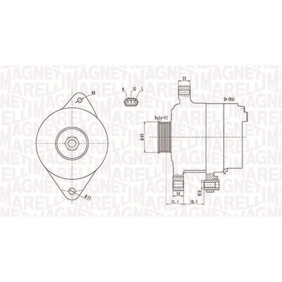 Alternátor MAGNETI MARELLI 063731893010
