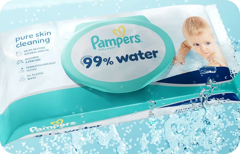 Pampers 99% Water törlőkendő