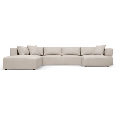 Milo Casa Бежов ъглов U-образен диван, ляв ъгъл Esther - Milo Casa (MIL_UL_143_F1_ESTHER1)