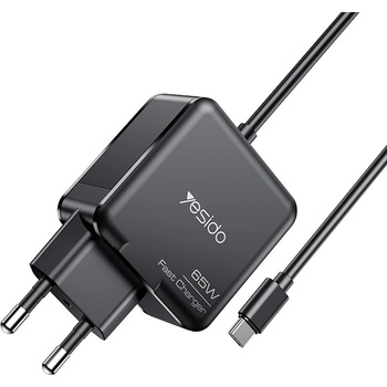 YESIDO YC75 65W PD Бързо Зарядно с 2m Type-C Кабел - EU Щепсел