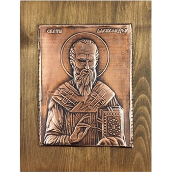 МЕДНА ИКОНА СВЕТИ АЛЕКСАНДЪР