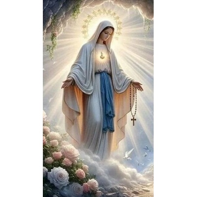 Norimpex Diamantové malování Panenka Marie 30 x 40 cm – Sleviste.cz