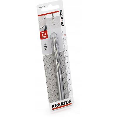 Kreator Vrták do kovu 7,5 mm HSS KRT010117