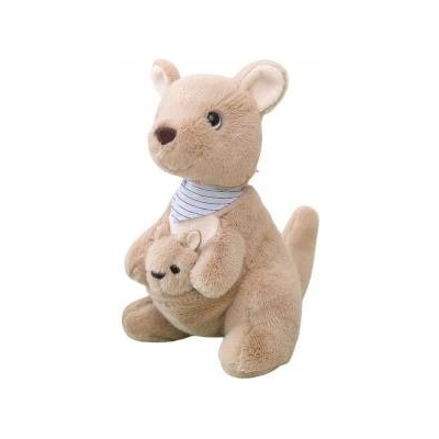 LEAN Toys Plush Mascot Cuddly Toy Kangaroo With Cub 23cm
