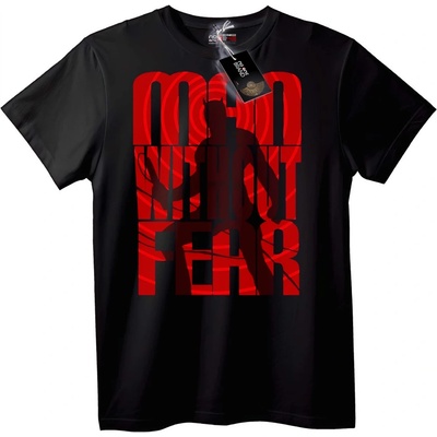 NOONEBRAND Тениска Без Страх Червен Дизайн - 6XL, Black