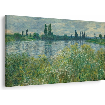 Obraz - Claude Monet, Banks of the Seine, reprodukcia, jednodielne 150x100 cm
