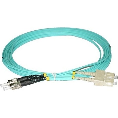 XtendLan FOP-STSC-D-1-50-OM3 Patch, optický, ST-SC, PC, 50/125, duplex, 1m