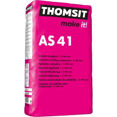 Stěrkové hmoty Thomsit - AS 41 25 kg KALCIUMSULFÁTOVÁ SAMONIVELAČNÍ STĚRKA