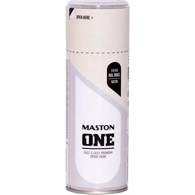 MASTON ONE viacúčelová akrylová farba v spreji 400 ml RAL 3020 dopravná červená lesklá