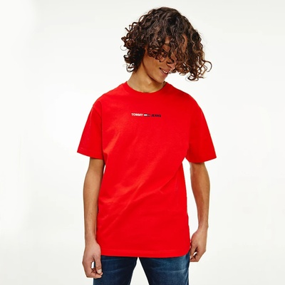 Tommy Jeans pánske tričko červené